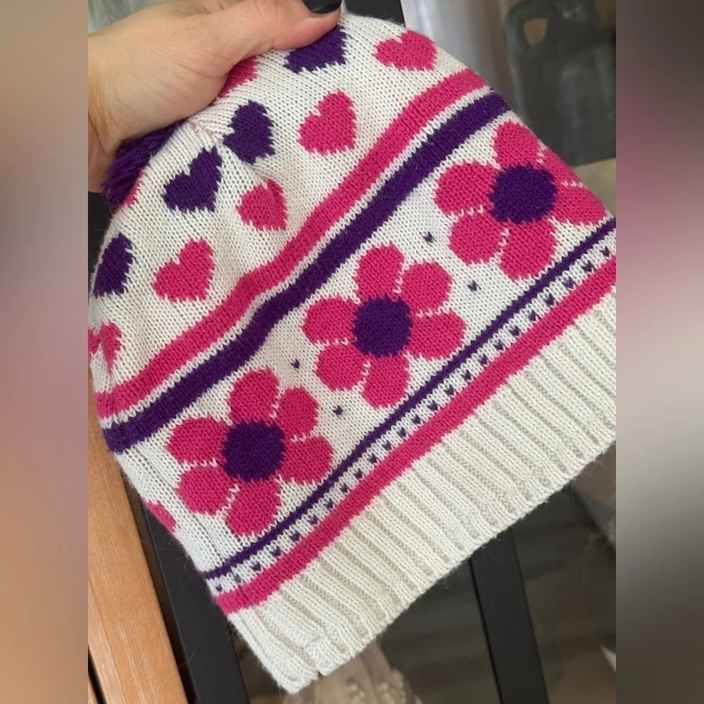 Vintage Disney Jr. Doc McStuffins Knit beanie Hat fleece Winter Toddler girl
